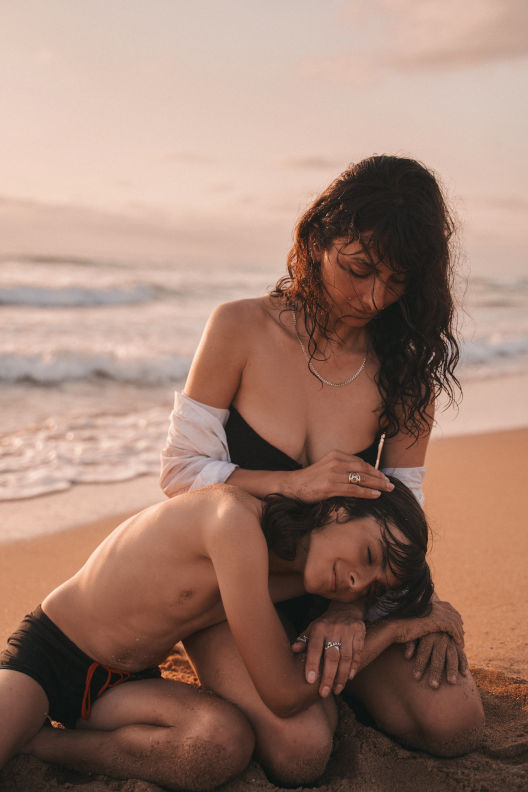 ויקטוריה מנשירוב - עם הבן שלי